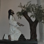 Escultura Cristo en el huerto de los olivos