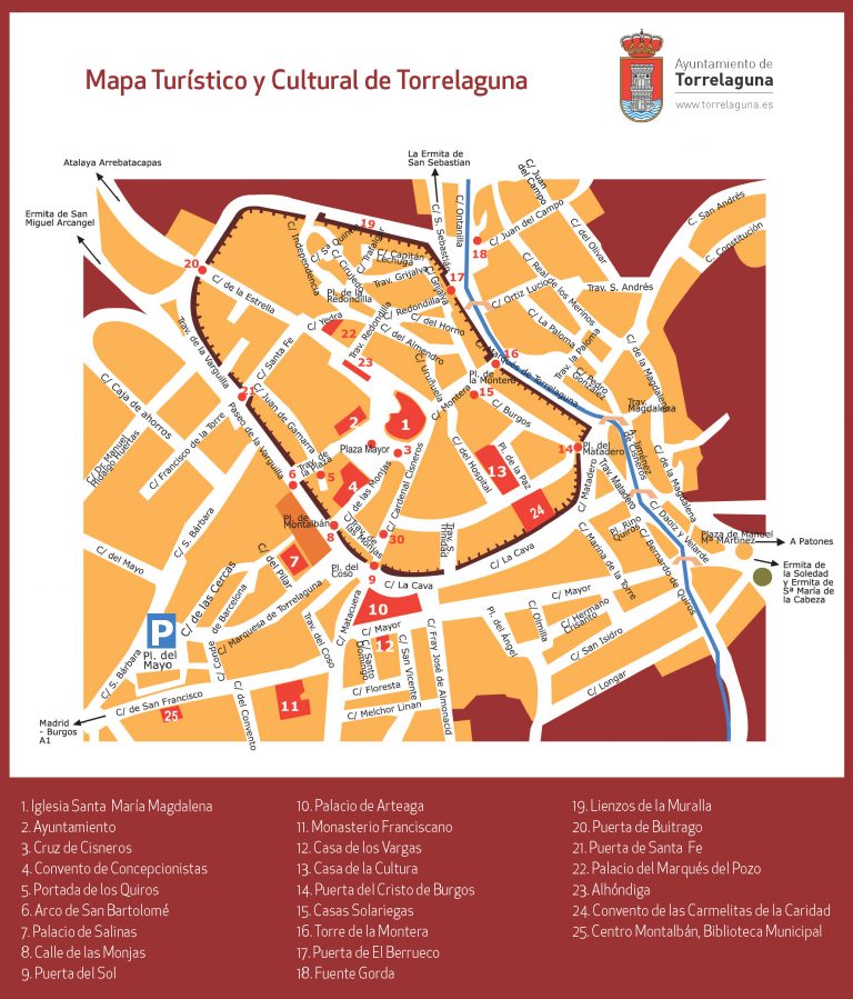 Mapa Tur  stico Turismo Torrelaguna